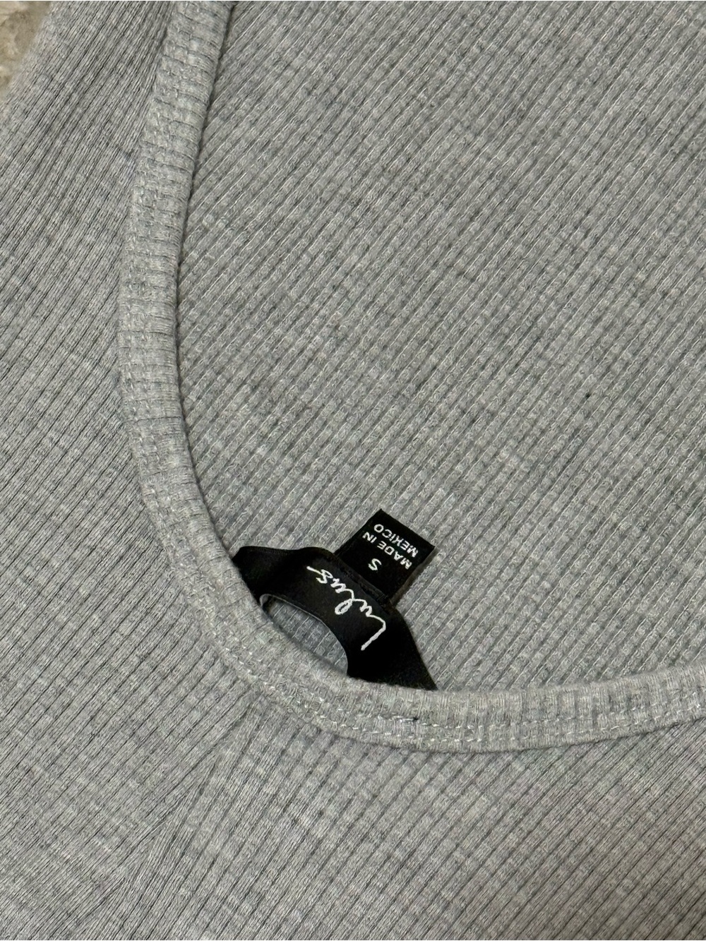 Lulu's Light Gray Ribbed Halter Bodycon Slip Dress - Picture 6 of 6